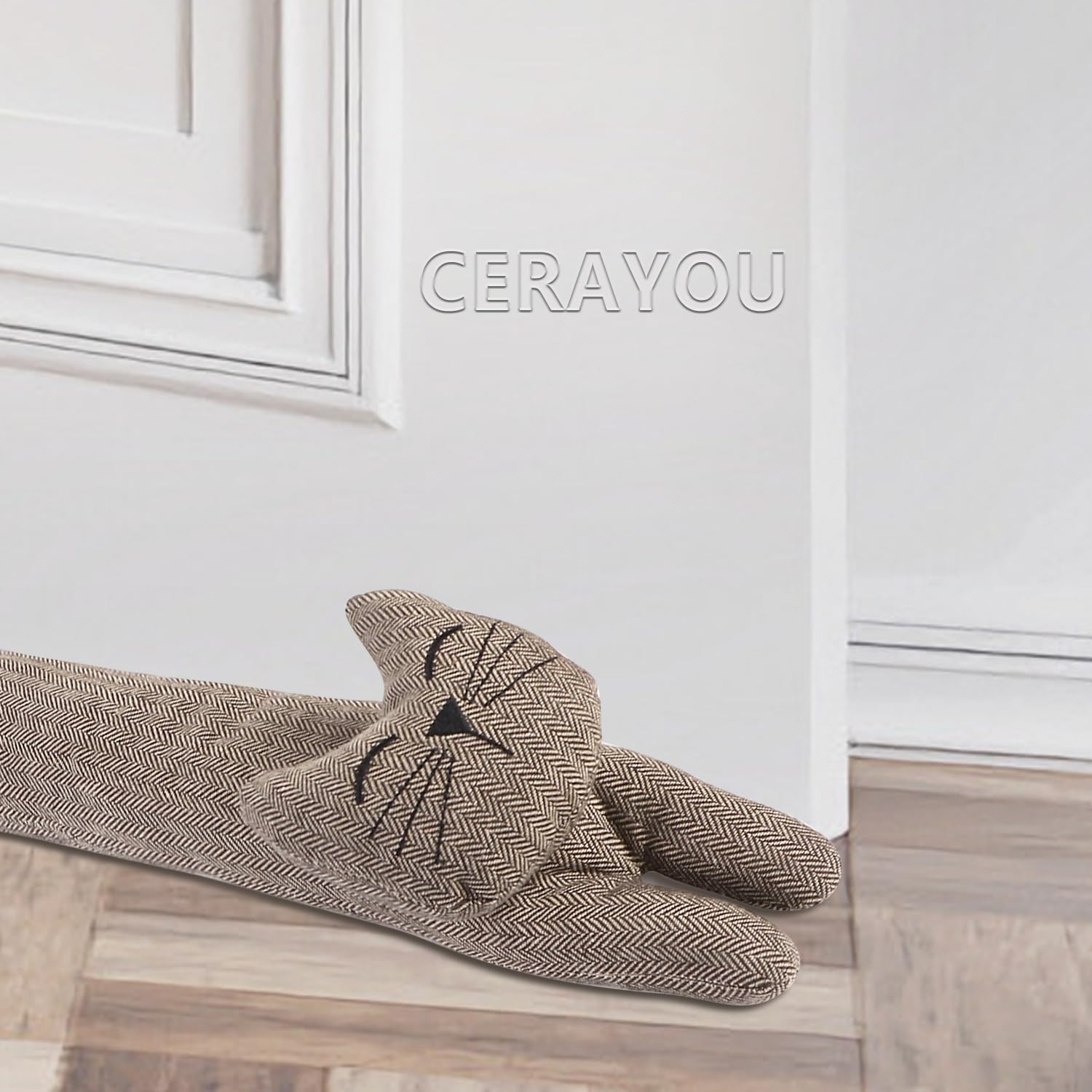 Amazon.com: CERAYOU Cat Fabric Under Door Draft Stopper, 3LB Heavy